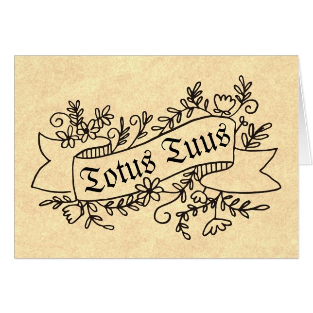 Pape St John Paul de prière de Totus Tuus II (Devant horizontal)