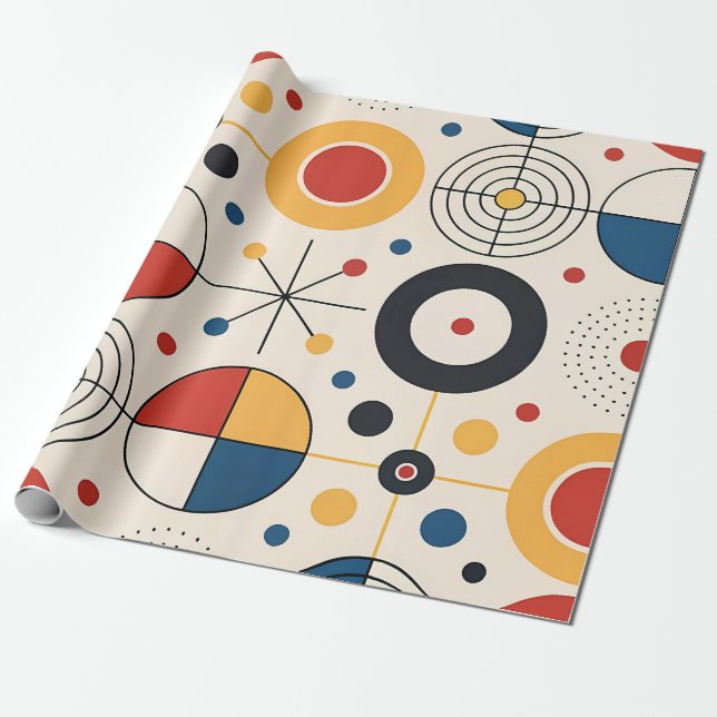 Papel de regalo diseño geométrico geschenkpapier (Ungerollt)