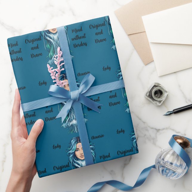 Papel de regalo Lady Acuario  Geschenkpapier (Schenken)