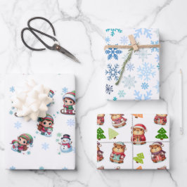 Papel de Regalo, Magia Invernal Geschenkpapier Set
