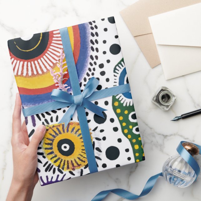 Papel de Regalo Psicodélico Efecto Caleidoscopio  Geschenkpapier (Schenken)