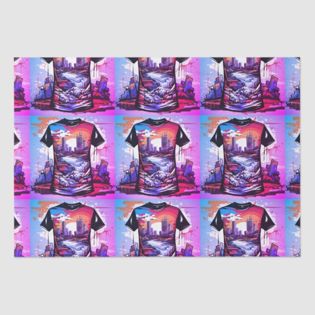 Papel de seda Nueva York Graffitis Seidenpapier (Vorderseite)