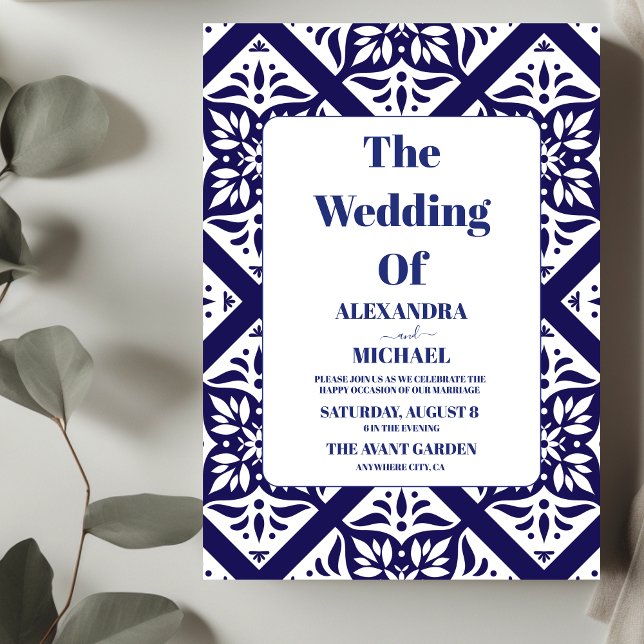 Papel Picado Bloom Blume Mexican Style Wedding Einladung (Von Creator hochgeladen)