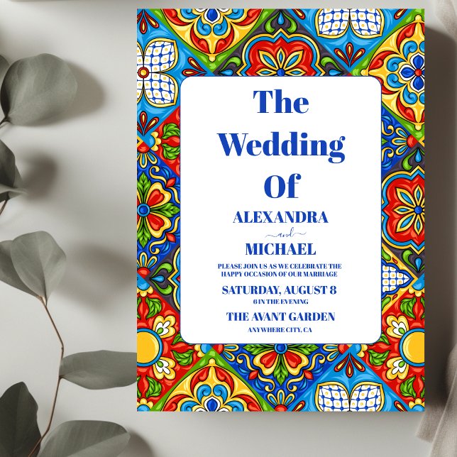 Papel Picado Bloom Blume Mexican Style Wedding Einladung (Von Creator hochgeladen)