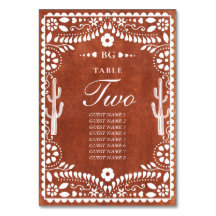 Papel Picado Boda Mexican Terrakotta Braune Hochze