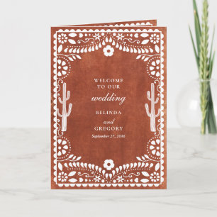 Papel Picado Boda Mexikanische Hochzeits-Ablaufpla Programm