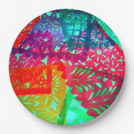 Papel Picado Designpapierplatte Pappteller