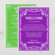 Papel Picado Farbenfrohe mexikanische Hochzeitsemp