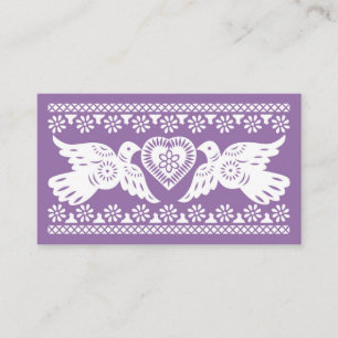 Papel Picado Lovebirds Platzkarte
