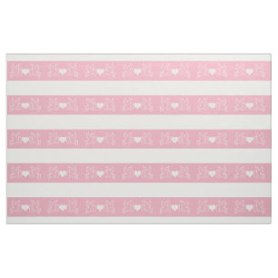 Papel Picado mexikanisches Liebe-Vogel-Rosa-Weiß Stoff