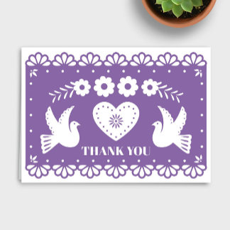 Papel Picado Vielen Dank Dankeskarte
