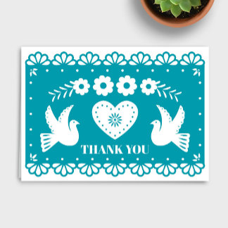 Papel Picado Vielen Dank Dankeskarte