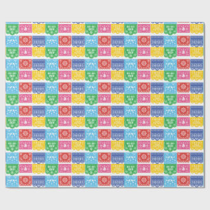 Papel Picado Weihnachtspapier Geschenkpapier