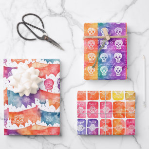 Papel Picado Wrapping Paper Geschenkpapier Set