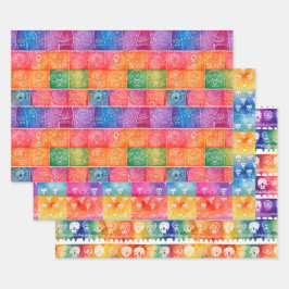 Papel Picado Wrapping Paper Geschenkpapier Set