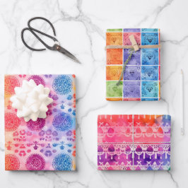 Papel Picado Wrapping Paper Geschenkpapier Set