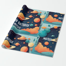 Papel regalo cumpleaños personalizado geschenkpapier