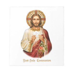 Papelaria Jesus Erste Heilige Kommune Notizblock