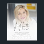 PAPER 50. Geburtstag Foto Script-Party Einladung Flyer<br><div class="desc">PAPER 50. Geburtstag Foto Script-Party Einladung. Eine preisgünstige PAPER Alternative OHNE ENVELOPES im KLEINEN Format 4.5" x 5.6" und zum günstigen Preis. (Standard A6 Umschläge sind die passende Größe). Ein minimalistisches Design für die 50. Geburtstagsfeier, mit Set-Stilschrift für den Header. Ersetzen Sie einfach das Beispieltext-Foto mit Ihrem eigenen Favoriten und...</div>