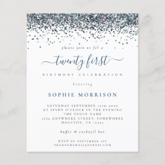 PAPER Blue Glitter Flyer