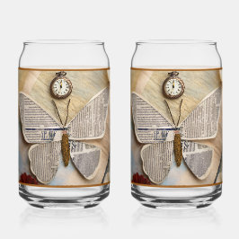 Paper Butterfly Soda Glass Dosenglas