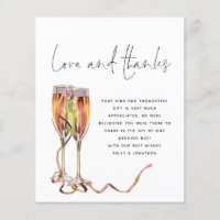 PAPER Champagne Script Foto Hochzeit Vielen Dank