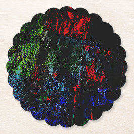 Paper Coaster dark abstract texture eco-friendly Untersetzer