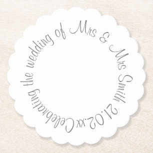 Paper Coaster - Hochzeit feiern von... Untersetzer
