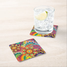 Paper Coaster Rechteckiger Pappuntersetzer