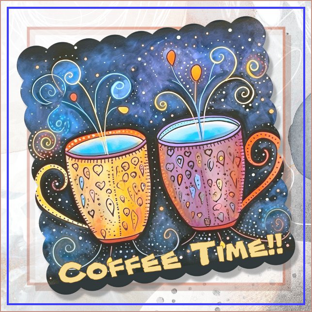 Paper COASTERS- 6-pack - Coffee Time!! Untersetzer (Von Creator hochgeladen)