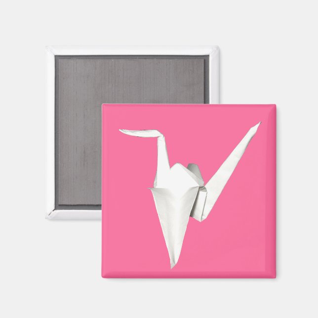 Paper Crane Magnet (Vorderseite/Rückseite)