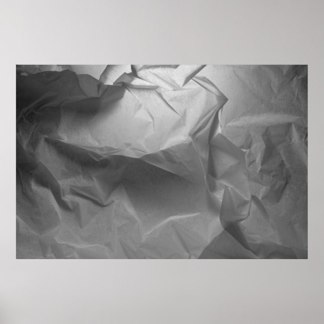Paper crumpled texture shadows poster (Vorne)