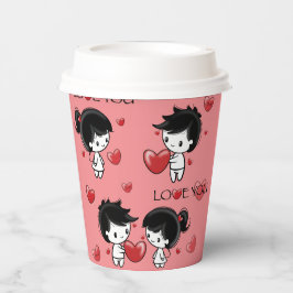 Paper cup for Valentine's Day Pappbecher