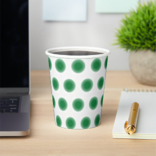 Paper Cup - Grüne Punkte mit diffusen Kanten Pappbecher