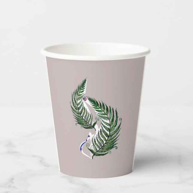 Paper cup Party Aotearoa NZ Country Fern  Pappbecher (Vorderseite)