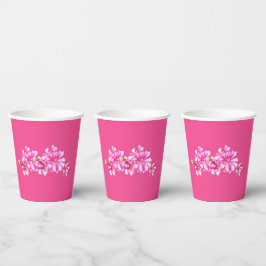 Paper Cup - Rosa Stripte Deutschland Pappbecher