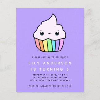 PAPER Cupcake Kids Einladung zur Geburtstagsparty Flyer