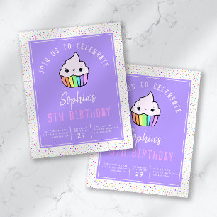 PAPER Cupcake Kids Einladung zur Geburtstagsparty Flyer