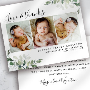 PAPER Eucalyptus Foto Vielen Dank Flyer