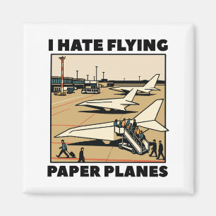 Paper Flugzeug Boarding Spaß Paper Airlines Magnet