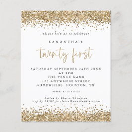 PAPER Gold Glitter Flyer