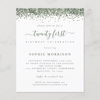 PAPER Green Glitter Flyer