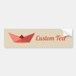 Paper Hat Custom Text Summer Autoaufkleber