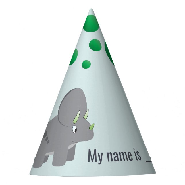 Paper Hat Dinosaur Partyhütchen (Vorderseite)