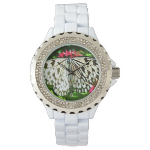 Paper Kite Butterfly Abstrakter Impressionismus Armbanduhr