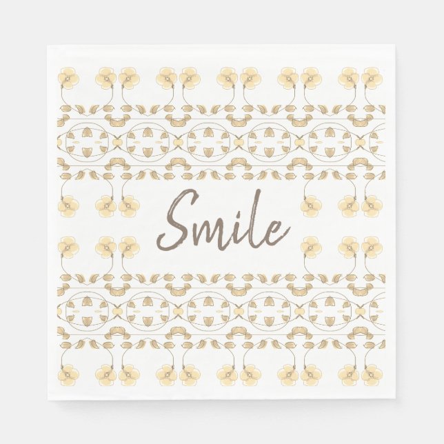 Paper Lunchen Flows Smile Napkin Serviette (Vorderseite)