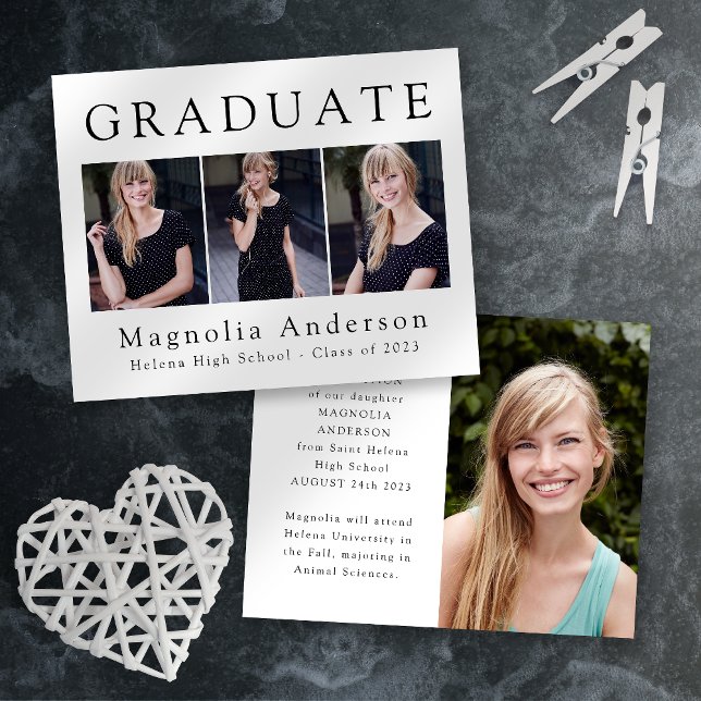 PAPER Minimalistischer Abschluss - Ankündigung von Flyer (Von Creator hochgeladen)