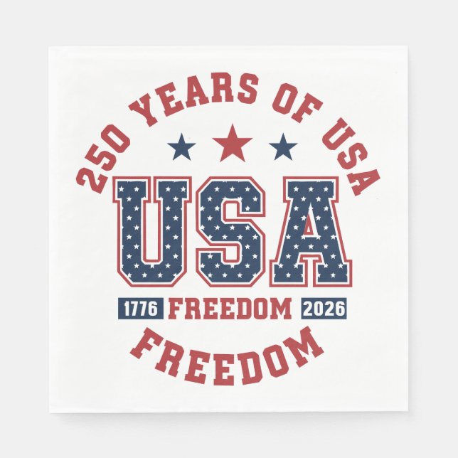 Paper Napkin-250th American Independence Tableware Serviette (Vorderseite)