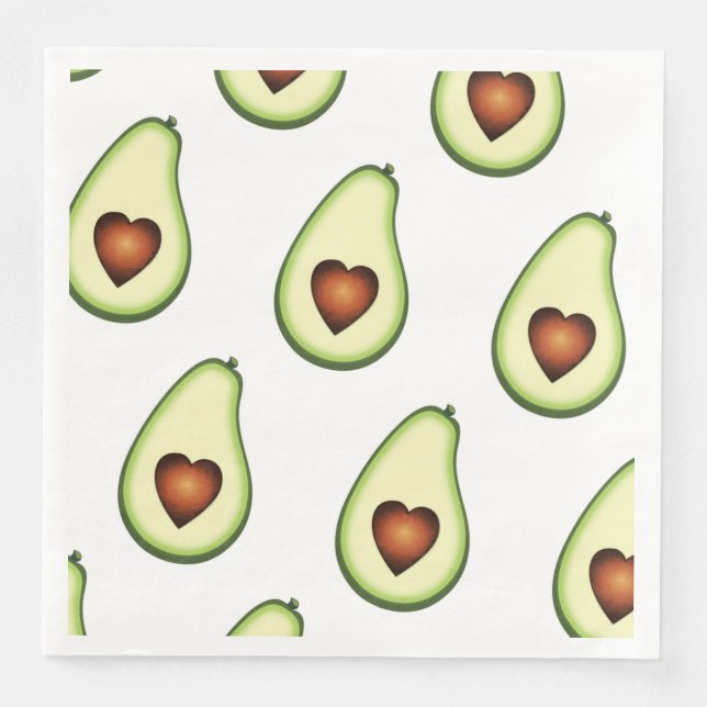 Paper Napkin - Avocado Serviette (Vorderseite)