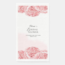 Paper Napkin Brautparty Peonies Serviette